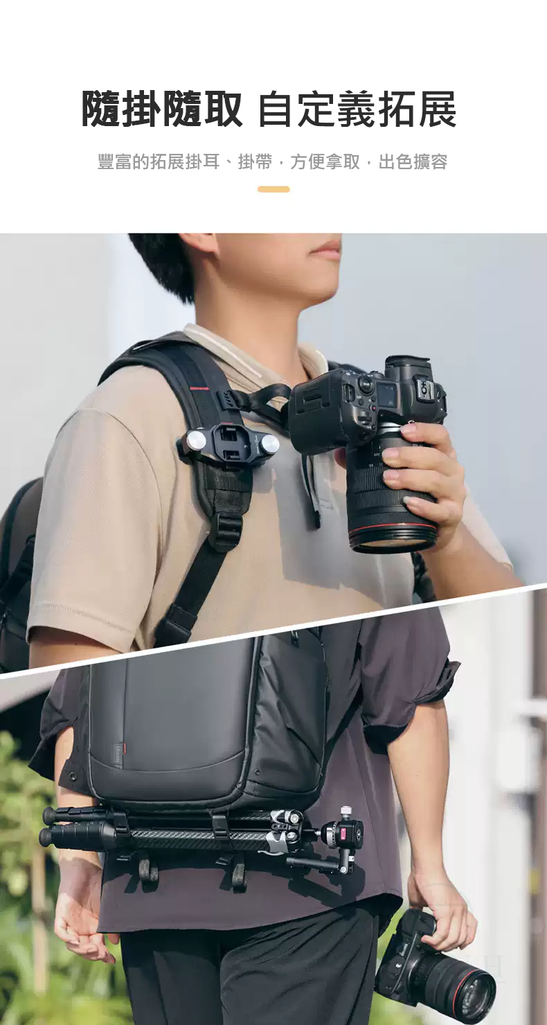 免運 Ulanzi BP09 22L 城市系列雙肩後背相機包 快取 防潑水 單眼收納 鏡頭收納 攝影包 攝影後背包｜領券最高折$220 6