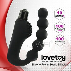 【伊莉婷】Lovetoy Silicone Power Beads 10段變頻軟膠G點前列腺按摩棒 男女後庭電動拉珠 2XE-16150544