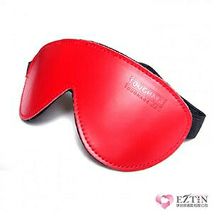 【伊莉婷】美國駭客 Toughage Red Bound Leather Blindfold 皮革眼罩 紅色 TO-E202