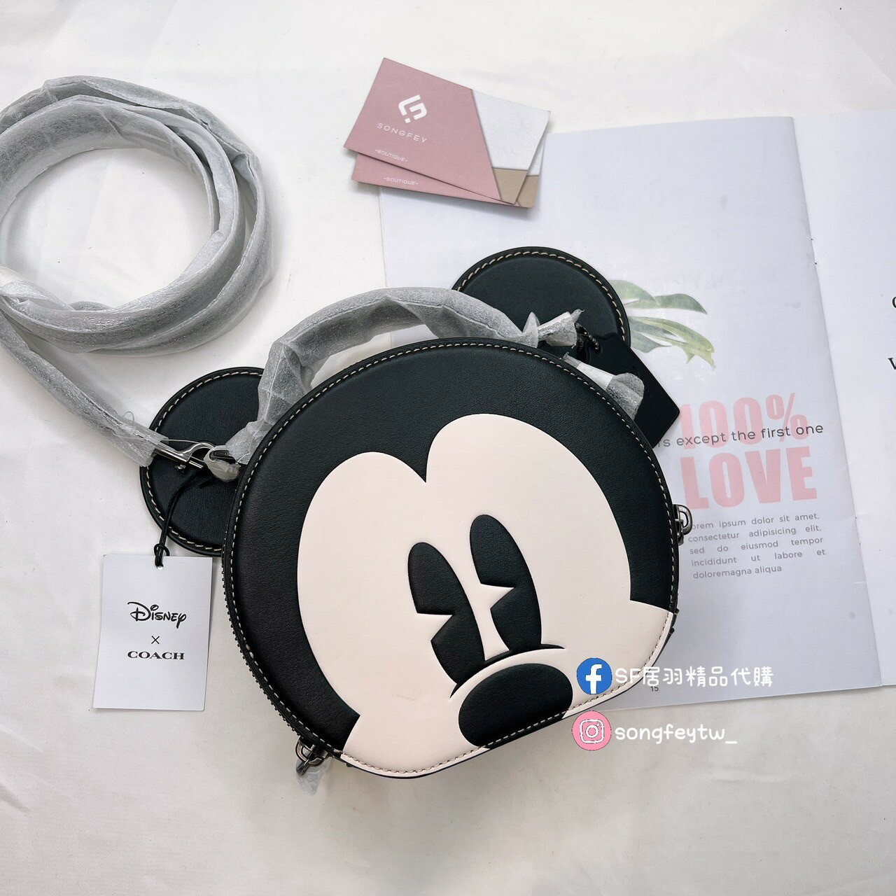 美國代購 臺灣現貨 Coach 米奇造型包 手提包 斜揹包【送禮精選★APP下單點數4倍送】