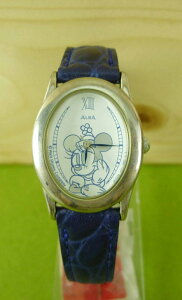 【震撼精品百貨】米奇/米妮 Micky Mouse 手錶-米妮圖案-藍色錶帶 震撼日式精品百貨