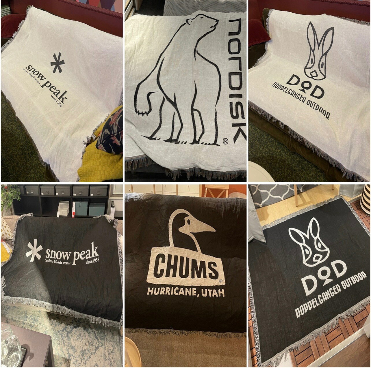neighborhood毯子露營裝飾毯子帳篷保暖蓋毯沙發毯戶外裝飾毯dod
