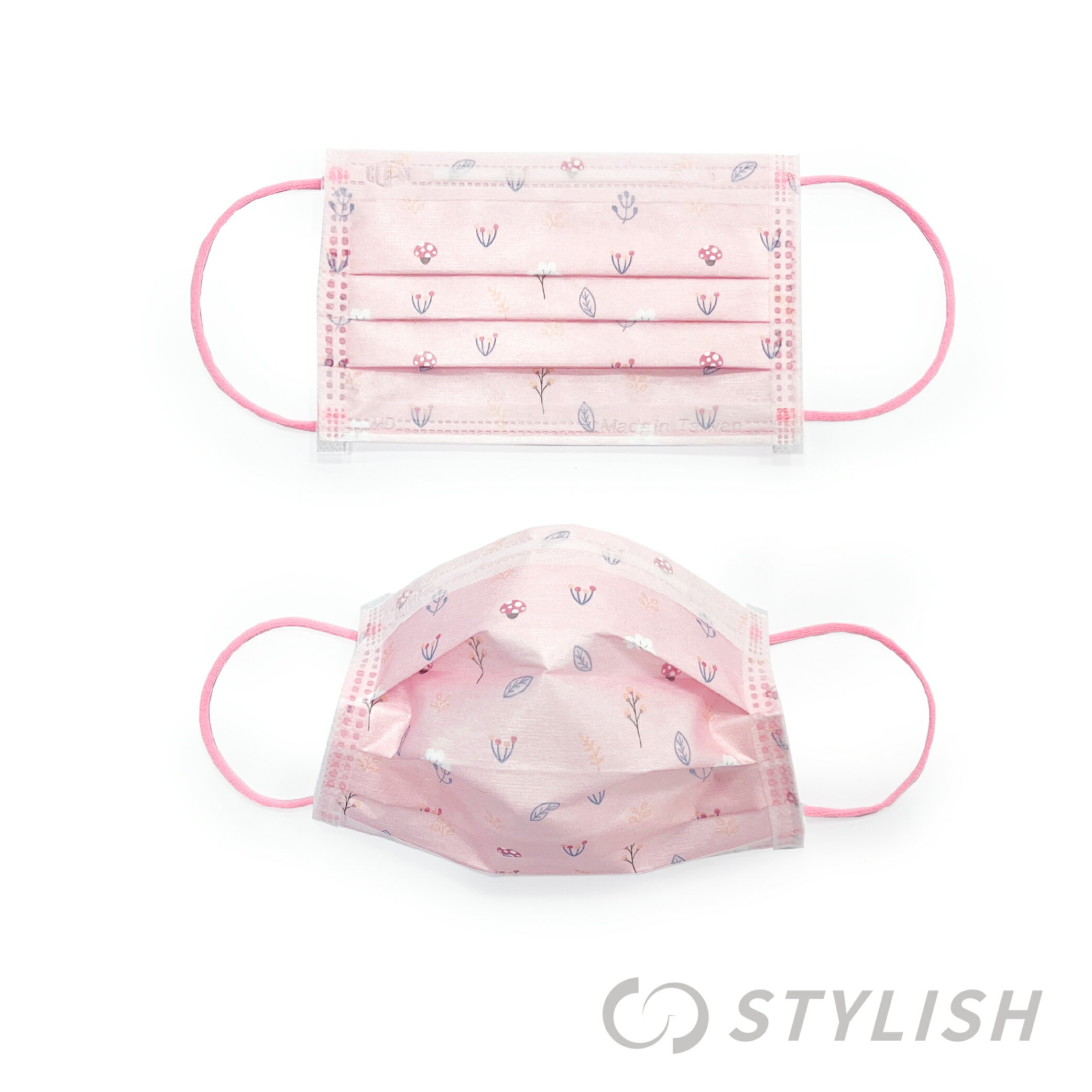 【STYLISH史戴利】小粉花 機能運動MIT&MD雙鋼印兒童醫療口罩30入/盒