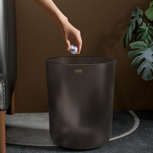 輕奢家用垃圾桶大容量客廳簡約臥室大號無蓋高顏值ins風透明廁所