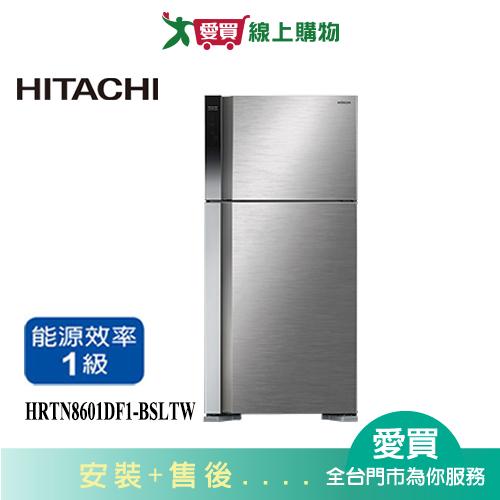 HITACHI日立570L兩門變頻冰箱HRTN8601DF1-BSLTW_含配送+安裝【愛買】