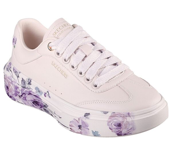 Skechers Cordova Classic [185062ROS] 女 休閒鞋 經典 花卉 微厚底 舒適 粉紫