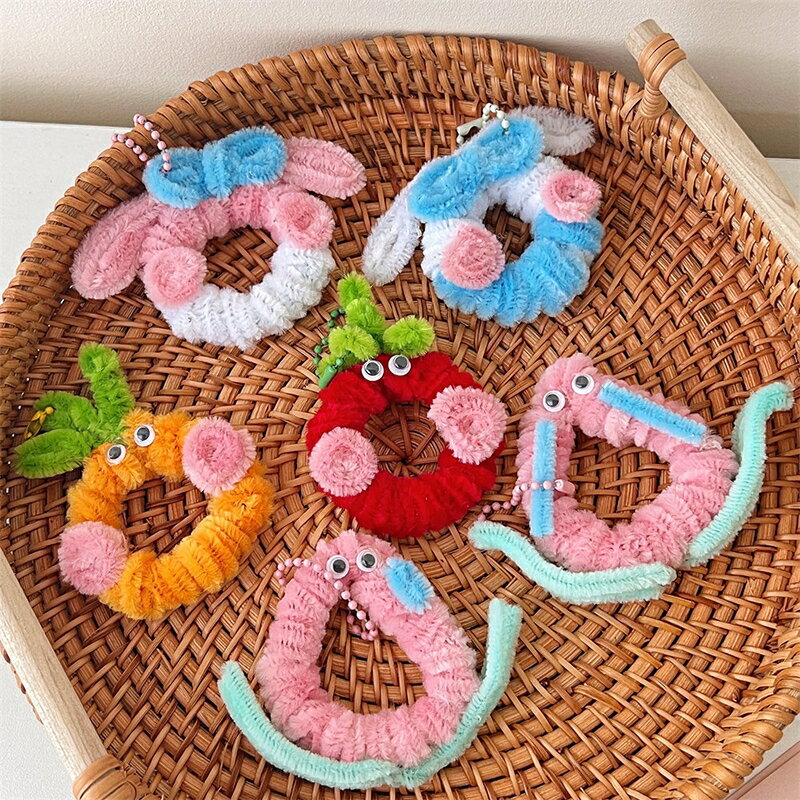 毛根 扭扭棒 DIY 隨身掛飾 材料包 吊飾 掛件裝飾 趣味手作 花圈 背包裝飾 飾品【BlueCat】【JC5084】