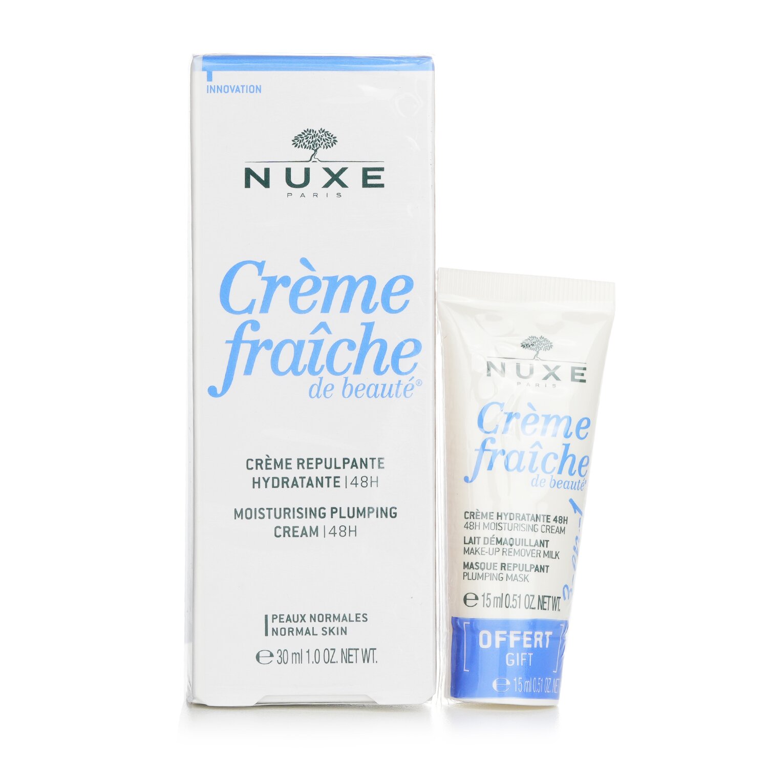 黎可詩 Nuxe - Creme Fraiche De Beaute 48小時 豐盈保濕霜禮品套裝 - 適合中性肌膚