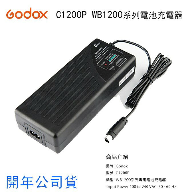 【eYe攝影】現貨 開年公司貨 GODOX C1200P WB1200系列 電池充電器 適用 AD1200 PRO