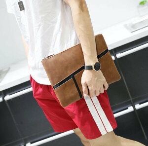 FINDSENSE Z1 韓國 時尚 潮 男 皮質 特色紋理 手拿包 手機包 手抓包 信封包