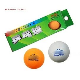 【乒乓球-二星級硬質球-直徑40mm-2.7g/個-3個/盒-6盒/組】乒乓球業餘2星球高級訓練專業比賽用球 硬球-56014