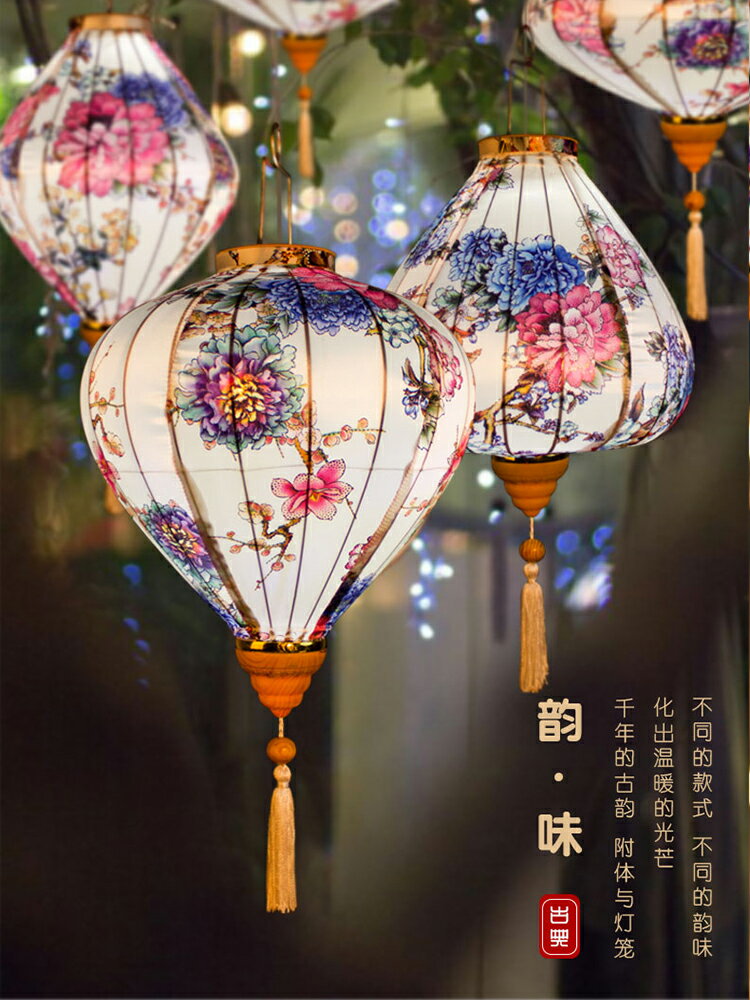 古風裝飾燈籠戶外廣告防水節日氛圍裝飾燈古典中國風中秋燈籠掛件