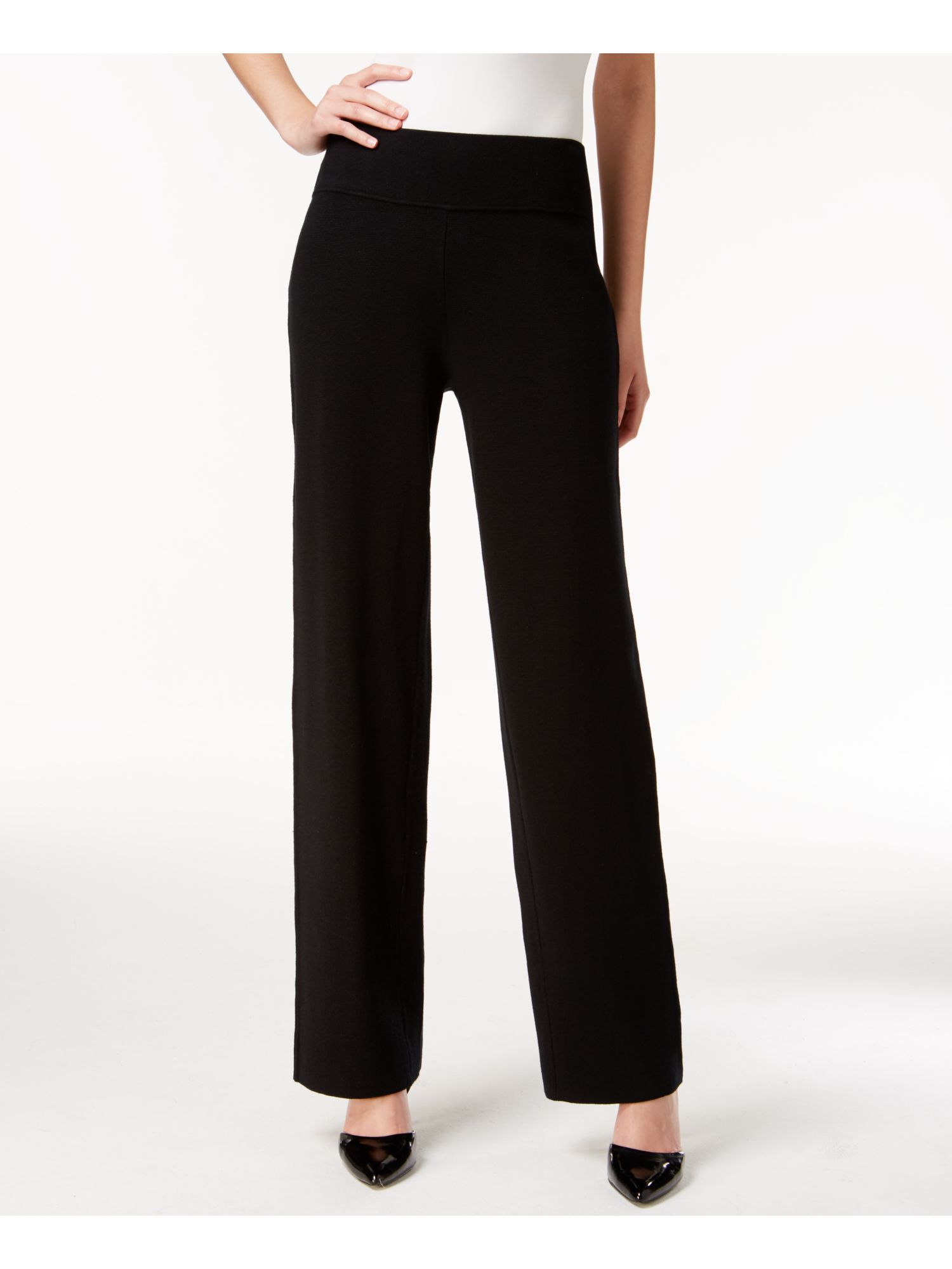 Bobbi + Bricka: ALFANI Womens Black Wide Leg Wear To Work Pants Size: M ...