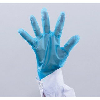 TPE手套一次性防水防油透明加厚耐用藍色高强度高回彈力食品用