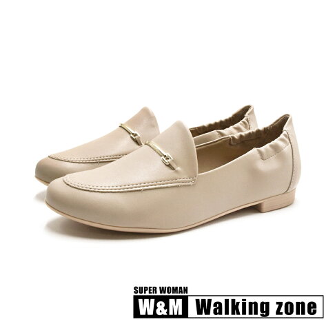 WALKING ZONE SUPER WOMAN輕巧柔軟莫卡辛 女鞋-米白 0