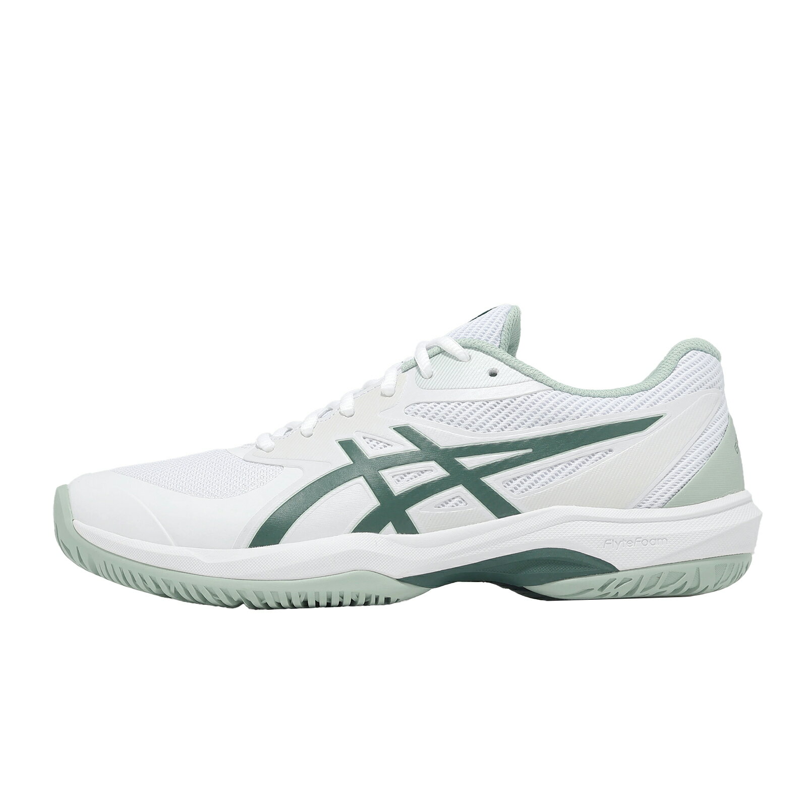 Asics 亞瑟士 網球鞋 Game FF 男鞋 白 綠 輕量 緩衝 運動鞋 1041A489104