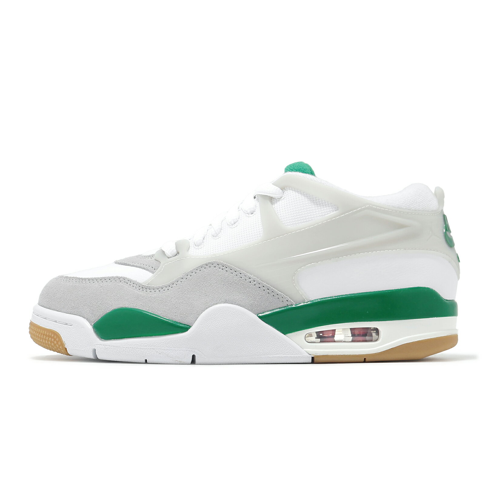 Nike 休閒鞋 Air Jordan 4 RM Pine Green 男鞋 白 灰 綠 復古 麂皮 喬丹 FQ7939-103