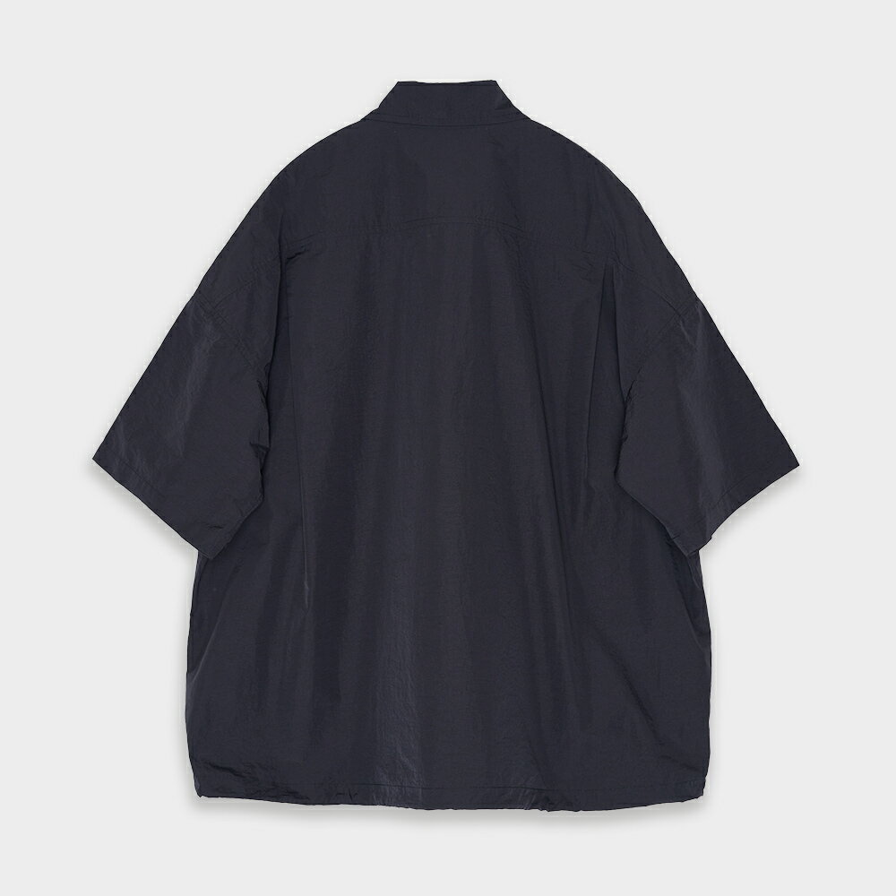 中性款 拼接尼龍襯衫-黑色 (540141) 【5th STREET】【APP下單享4%回饋】 2