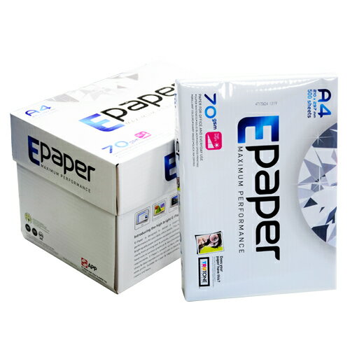 【E-PAPER】70P  A4 超高白 影印紙/多功能紙 (1箱5包)