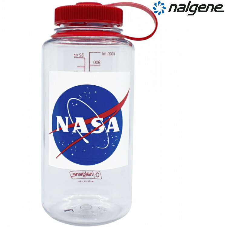 Nalgene 1000cc 寬嘴水壺/運動水瓶/寬口瓶 Tritan Sustain 美國製 682021-0433 NASA-地球Logo