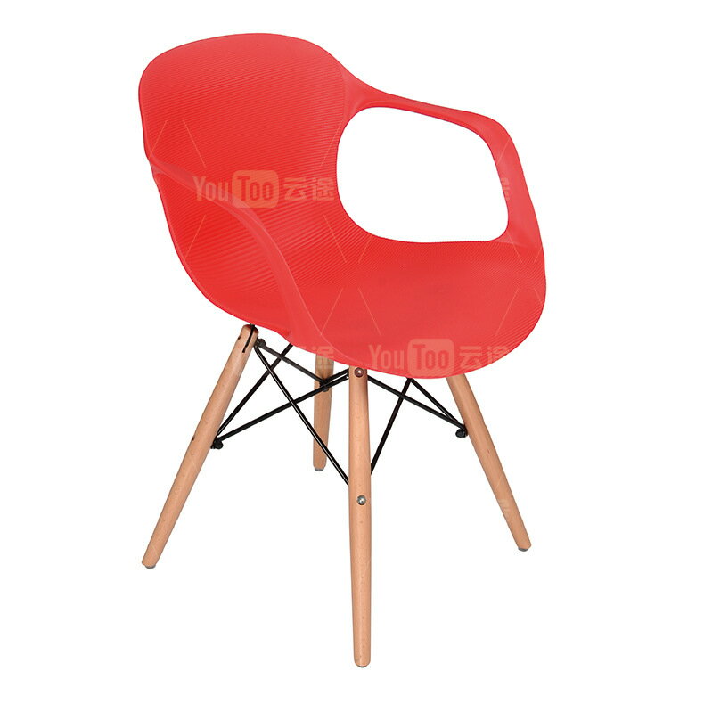 北歐時尚餐椅 咖啡廳椅子 靠背椅子 休閒椅 家用塑料椅子