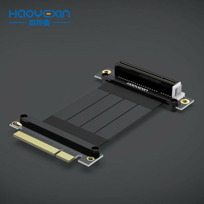 pci-e8x線遮蔽轉接線軟排線pcie延長線x8 PCI-E 3.0 EMI抗幹擾8X【北歐家居生活】