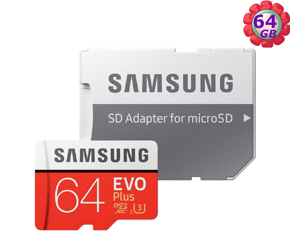 SAMSUNG 64GB 64G microSDXC【100MB/s】EVO Plus microSD SDXC U3 C10 4K MB-MC64GA 手機記憶卡