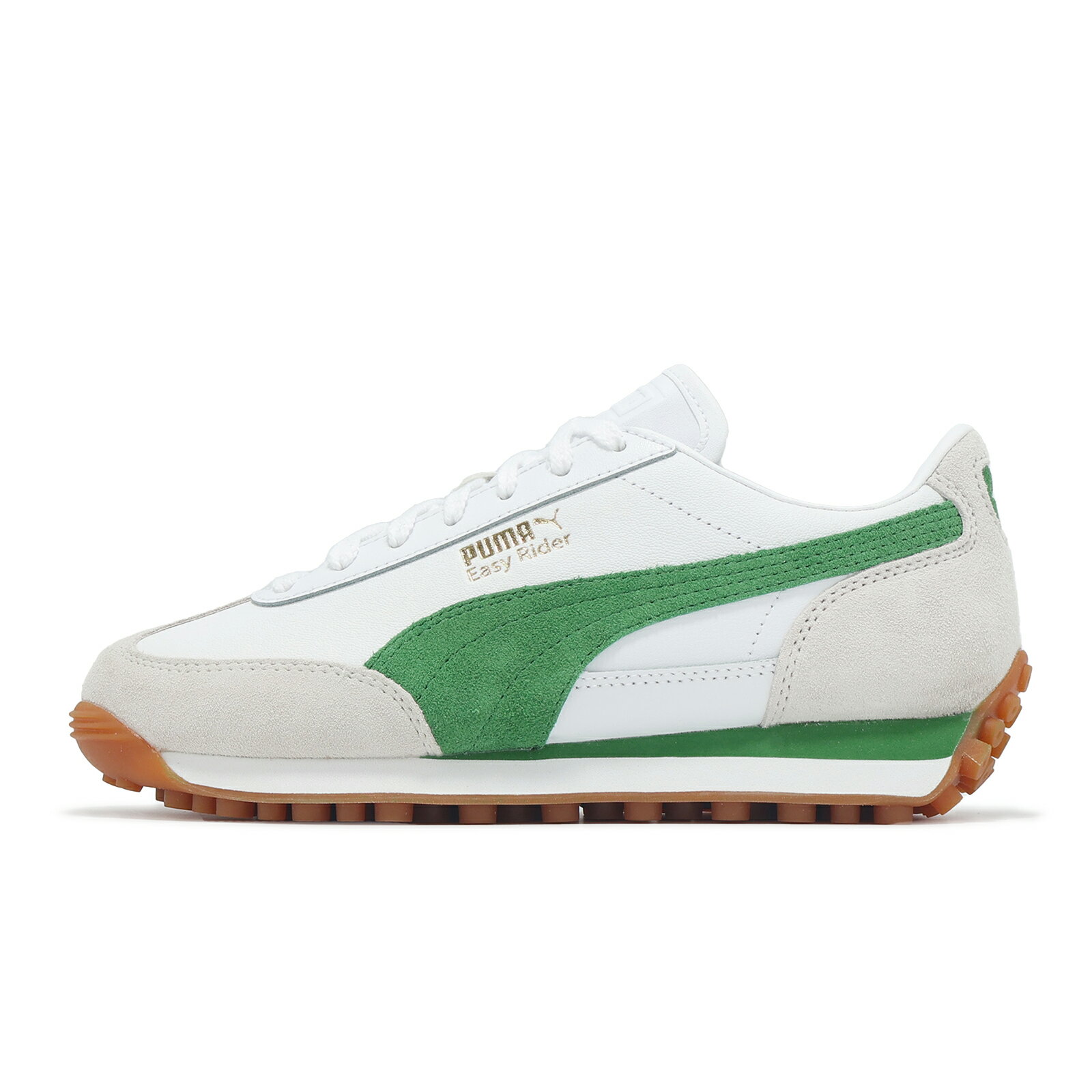 Puma 休閒鞋 Easy Rider Mix 男鞋 女鞋 白 綠 麂皮 拼接 復古 緩衝 情侶鞋 39902505