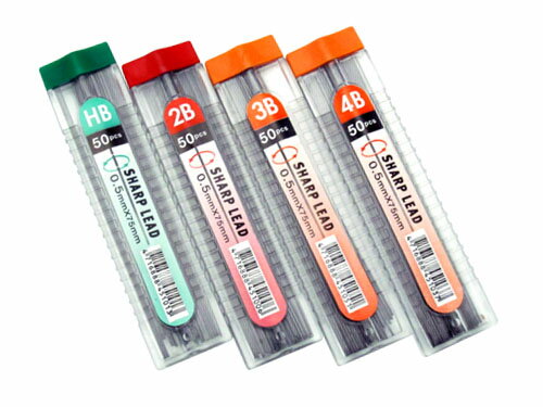 摩天樓鉛筆芯 0.5mm鉛筆芯 MIT製/一小筒入(定20)