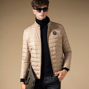 羽絨外套 短款外套-休閒時尚風格內裡設計男外套6色72aj16【獨家進口】【米蘭精品】