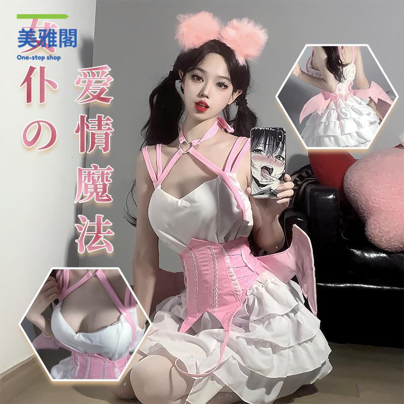可愛軟妹二次元日系性感 奶油甜心女仆裝惡魔清純洛麗塔連衣裙myg8121