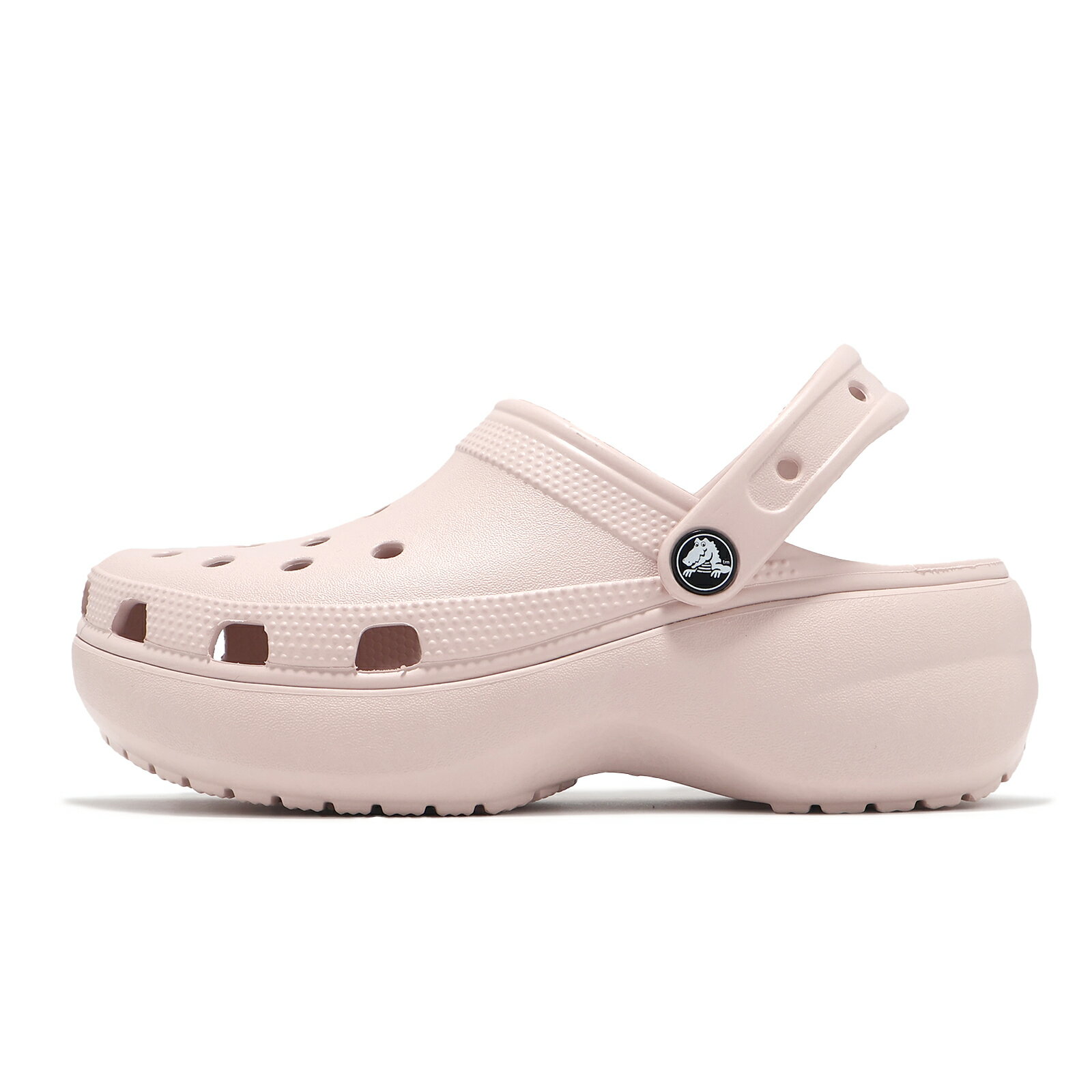 Crocs 洞洞鞋 洞洞鞋 Classic Platform Clog W 女鞋 石英粉 經典雲朵克駱格 增高 卡駱馳