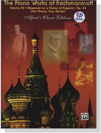 【學興書局】Rachmaninoff 拉赫曼尼諾夫 Rhapsody on a Theme of Paganini 帕格尼尼主題狂想曲 Op.43 四手聯彈 附CD