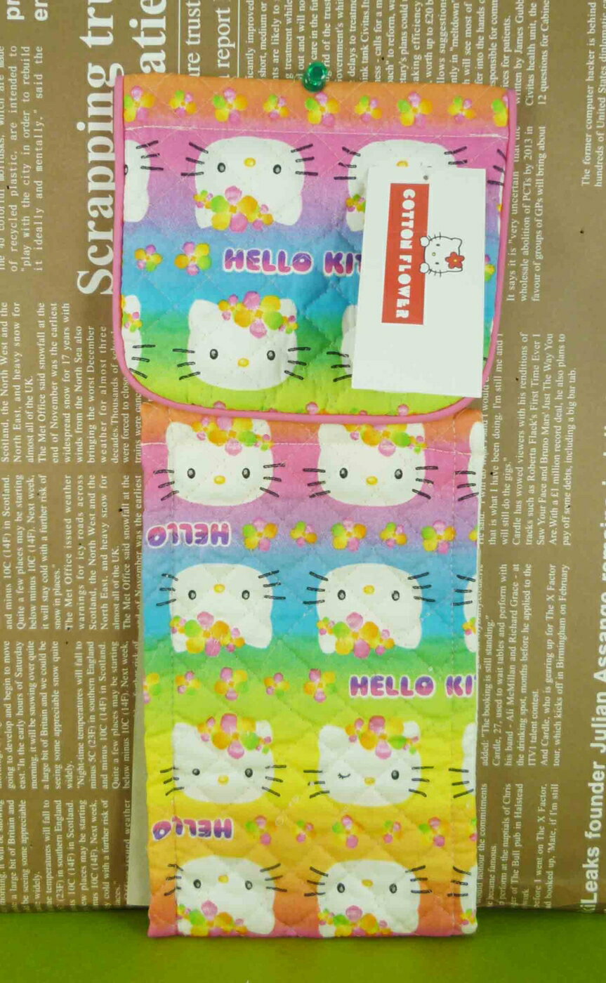 【震撼精品百貨】Hello Kitty 凱蒂貓 捲筒衛生紙套-扶桑花圖案-彩色【共1款】 震撼日式精品百貨