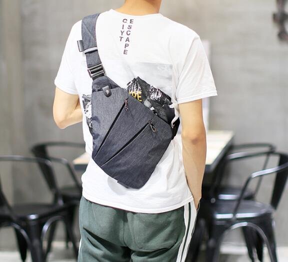 FINDSENSE Z1 韓國 時尚 潮 男 休閒戶外 運動版 尼綸 單肩包 斜背包 側背包