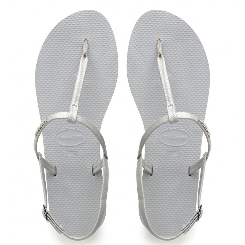 havaianas 哈瓦士 巴西人字拖 女款 You rivi 銀灰 涼鞋 拖鞋 夾腳拖 海灘鞋＊夏日微風＊｜夏日微風↘限時下殺