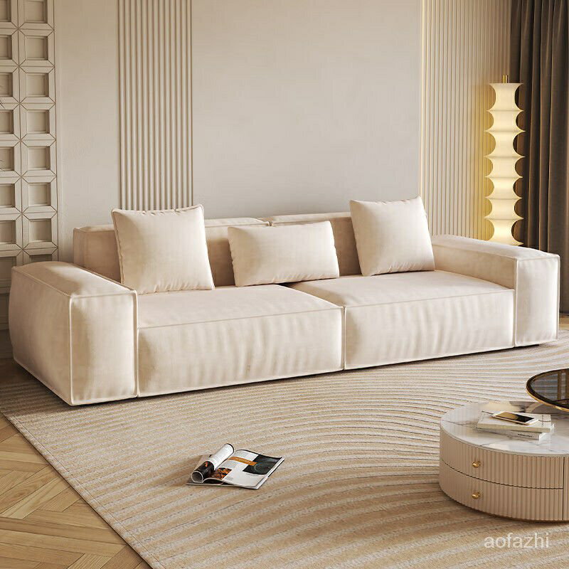 極簡網紅佈藝沙髮小戶型客廳現代簡約奶油風創意設計師豆腐塊直排 沙發 沙發床 客廳沙發