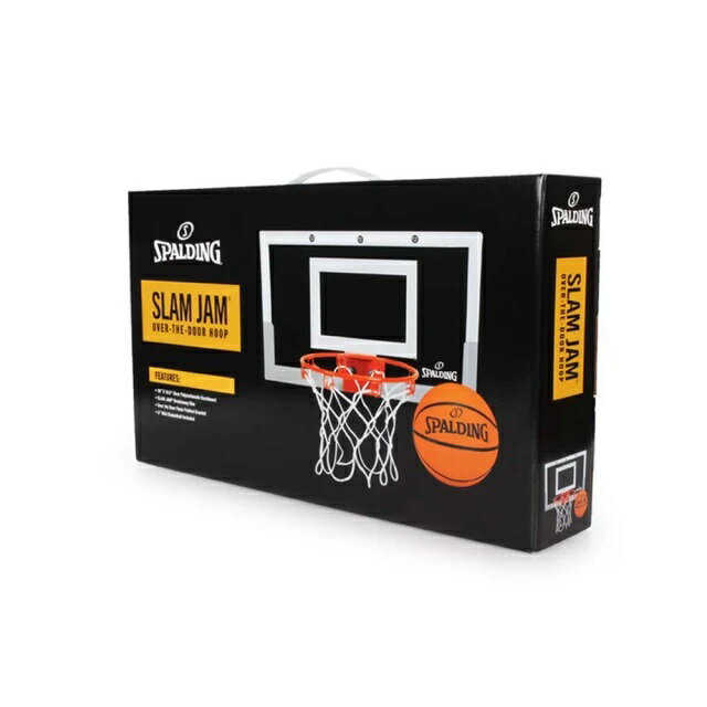 【滿2件再95折】【毒】現貨 改版新款 SPALDING 斯伯丁 NBA SLAM JAM 等比例 灌籃 透明小籃板+彈簧籃框+籃球 送KOBE手環