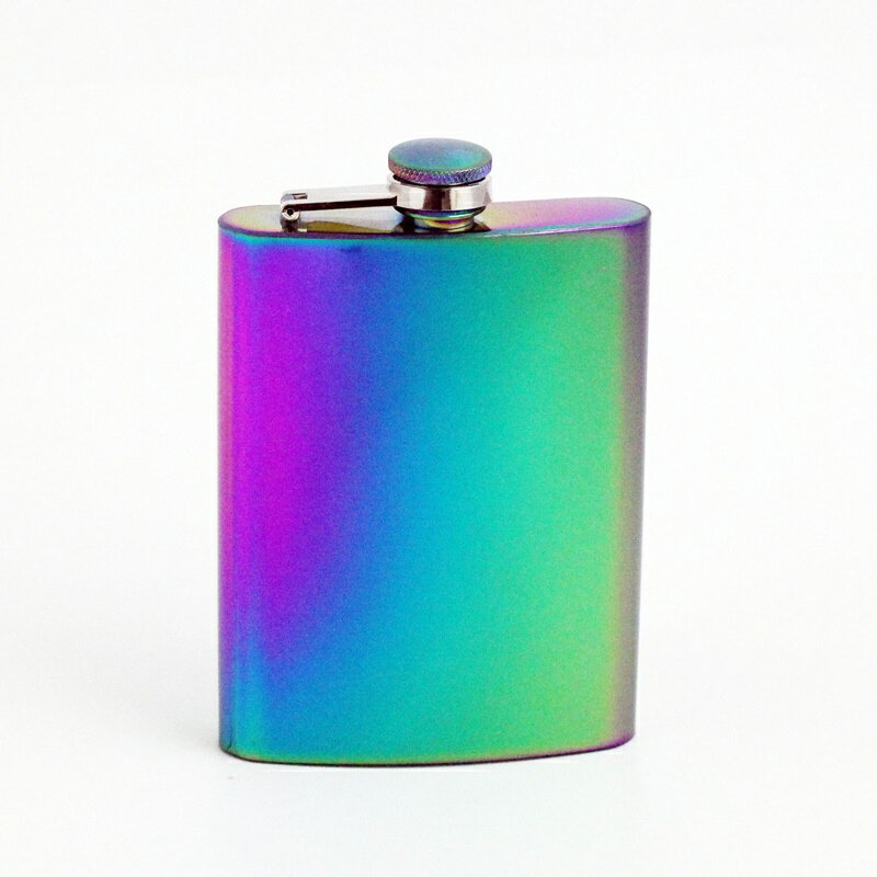 【巴黎精品】酒壺隨身酒瓶-304不鏽鋼8oz炫彩攜帶酒壺a1fb24