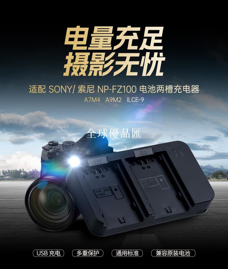 【全球優品匯】灃標NP-FZ100充電器a7c2 zve1 fx3 fx30 a6600適用索尼a1 m4 m5