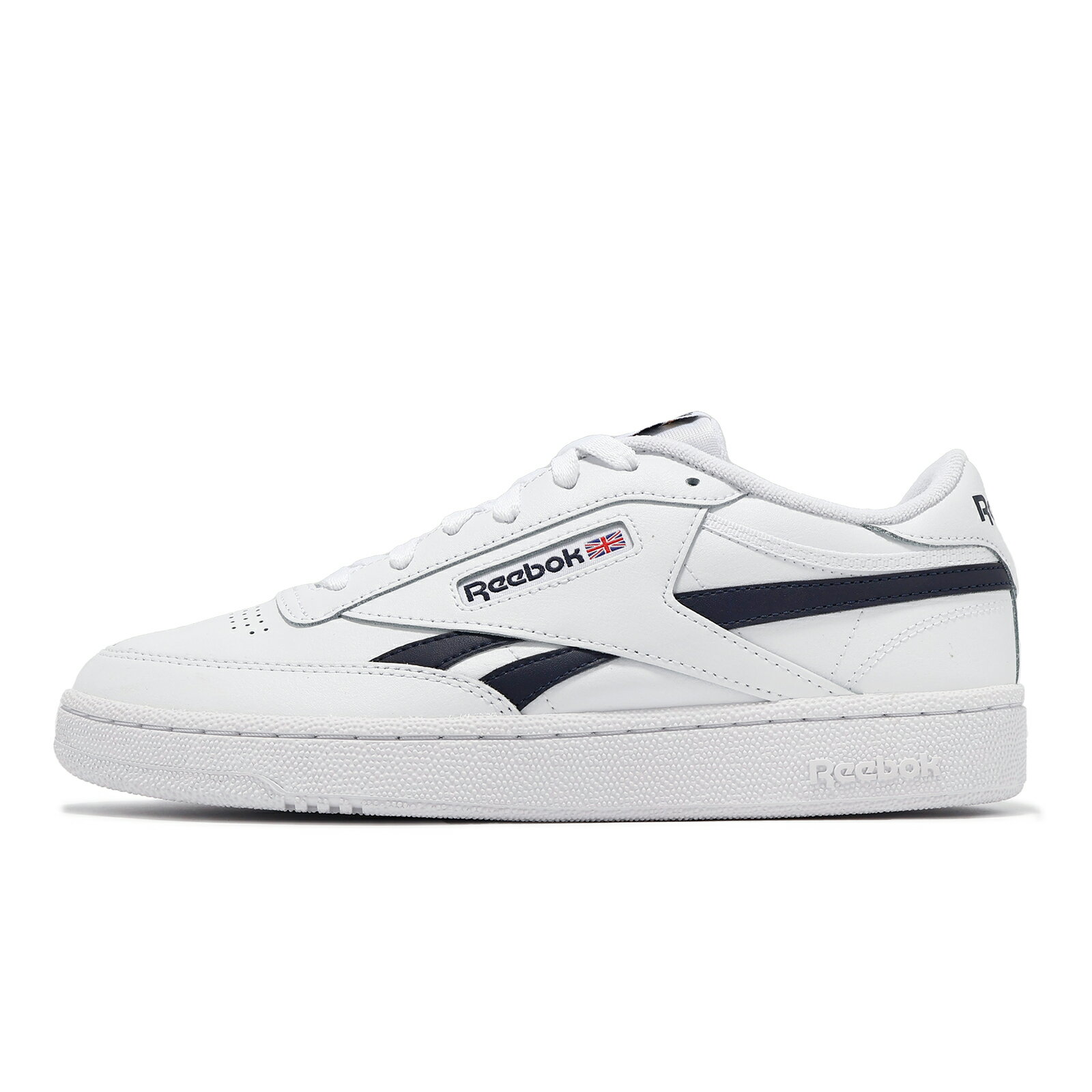 Reebok 休閒鞋 Club C Revenge 男鞋 白 海軍藍 復古 緩衝 小白鞋 100032881