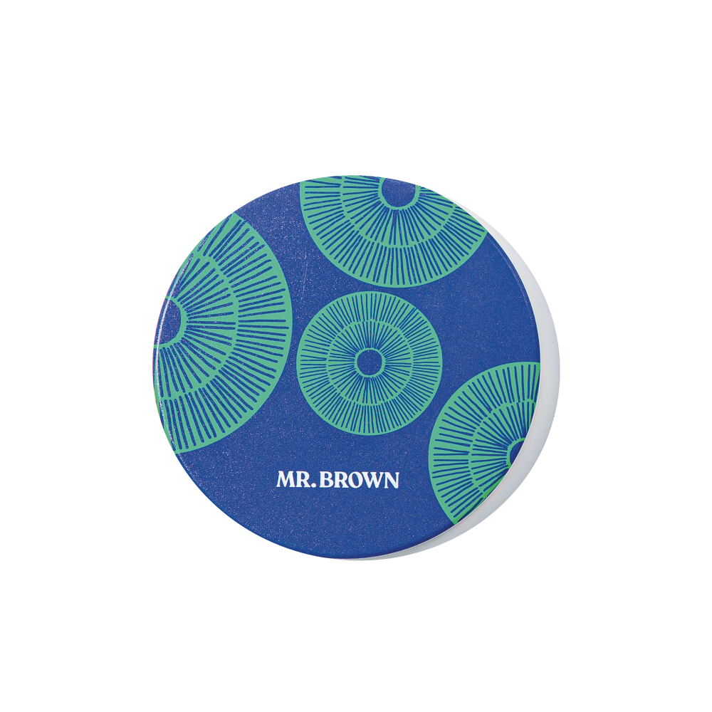 MR. BROWN 吸水杯墊 (藍)
