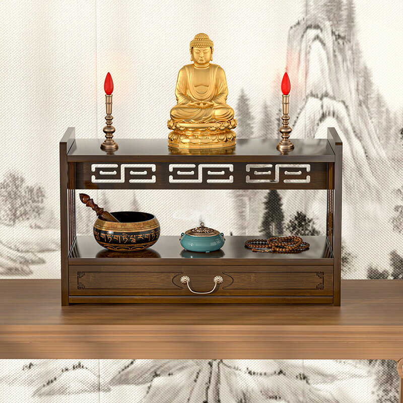 免運 開立發票 佛龕 供桌 貢桌 香案 佛龕立柜供桌家用供佛座臺加高菩薩底座貢臺神臺財神爺供奉架香案