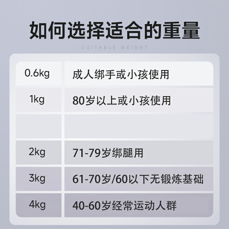 沙袋綁腿中老年人專用負重增肌抗阻腿部力量訓練跑步健身鐵砂沙包