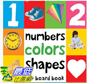 [107美國直購] 暢銷書 Numbers Colors Shapes (First 100) Board book