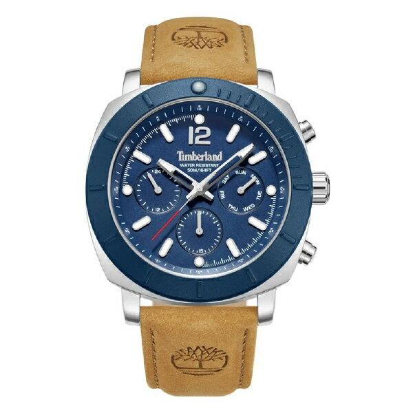 Timberland 天柏嵐 TDWGF0074901 三眼日期星期指標腕錶 皮帶 藍面 46mm｜樂天全館特惠中★指定刷卡回饋10%