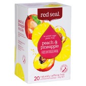 【Red Seal 紅印】紐西蘭 無咖啡因 水果茶包～桃子/鳳梨 20入 /盒