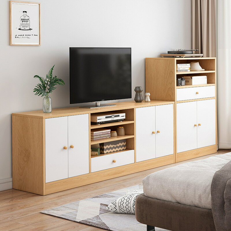 北歐電視柜現代簡約意式輕奢電視柜茶幾組合小戶型客廳簡易茶幾