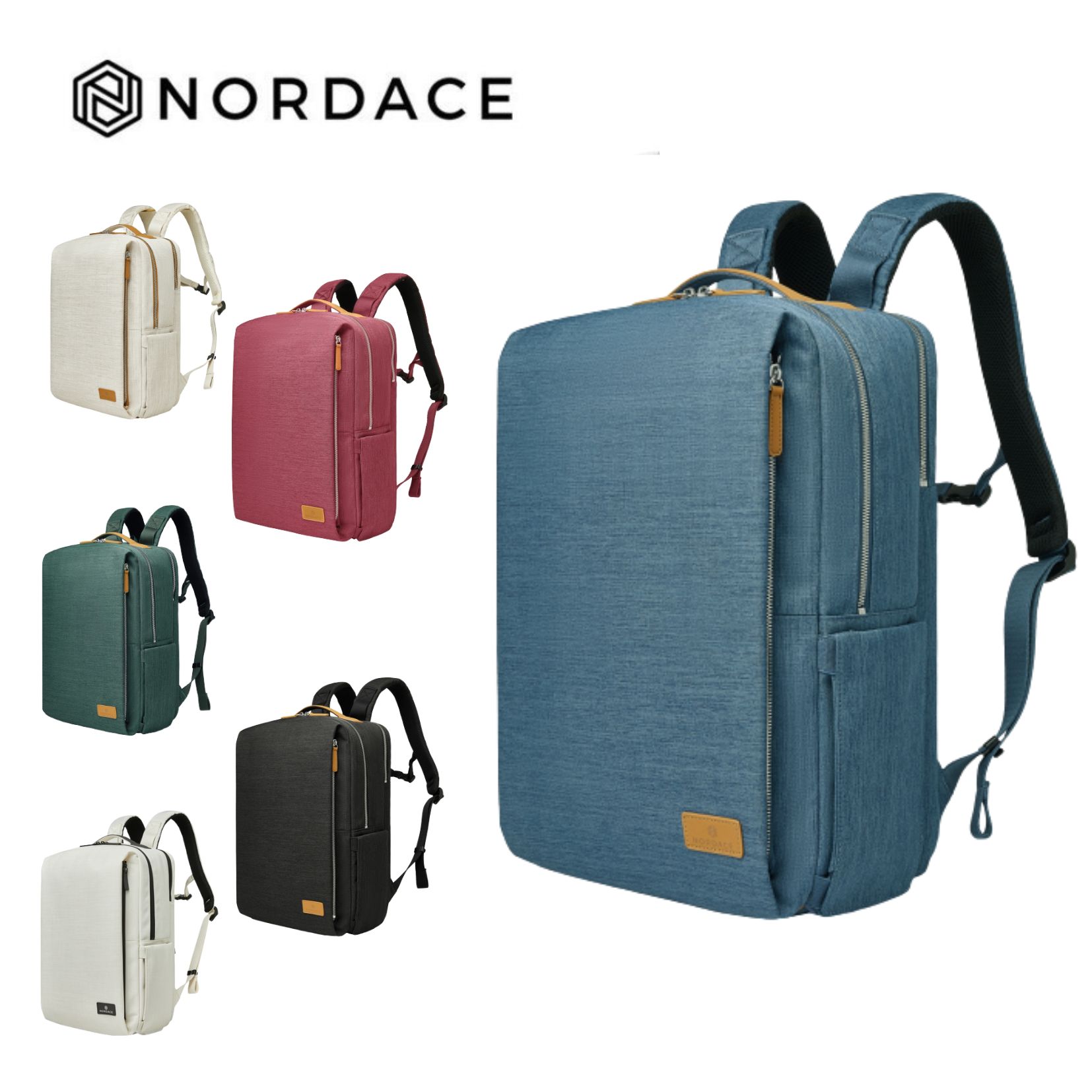 Nordace Siena Pro 15 智能背包 後背包 雙肩包男女百搭通勤背包 側背包 男包 女包 大容量 防潑水-六色可選-藍色
