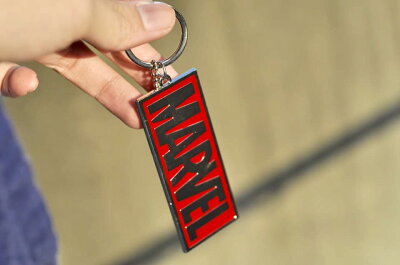 日本進口~漫威 MARVEL 不銹鋼 珠鍊 鑰匙圈